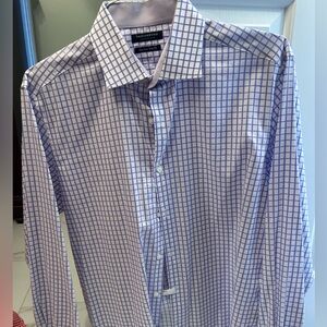 Tailorbyrd Men's purple Checkered Shirt